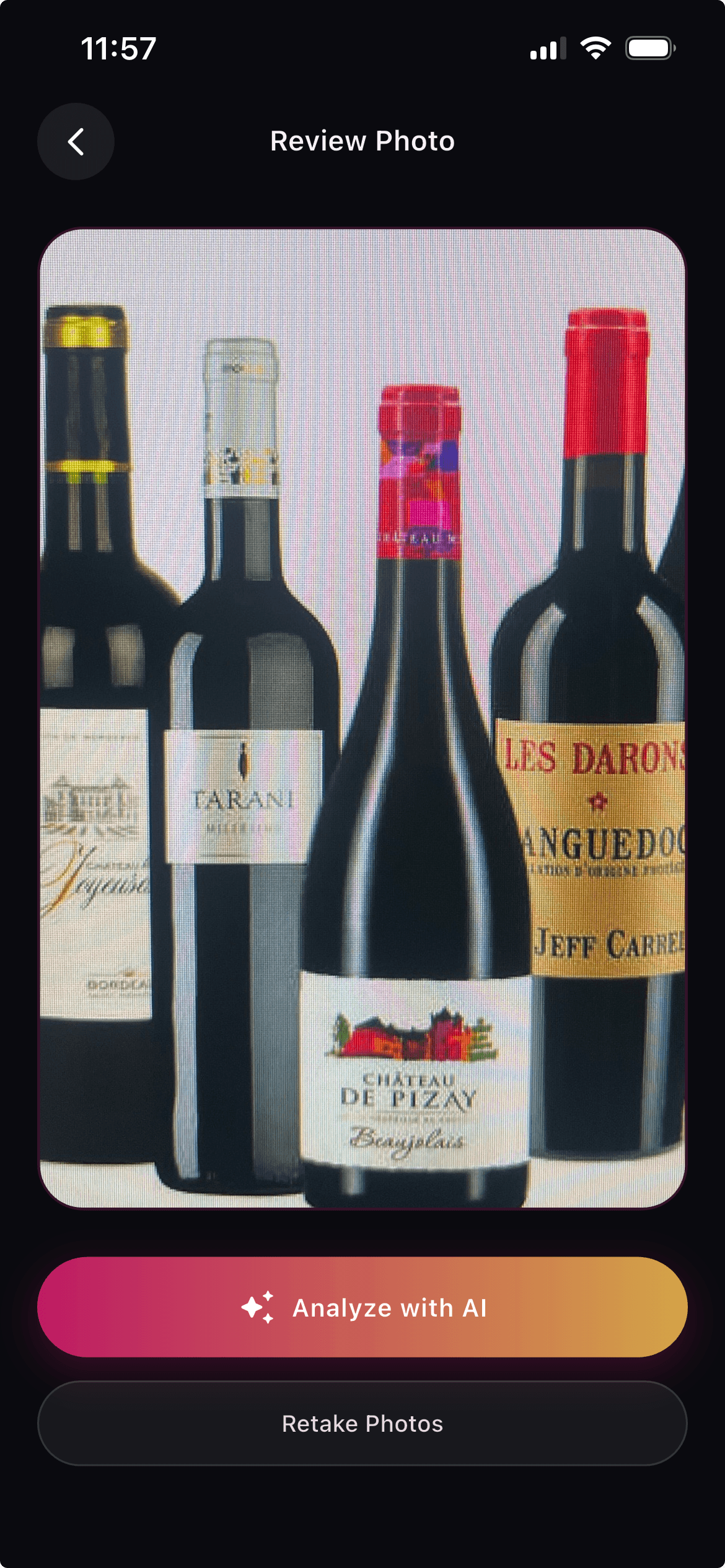 Take a Shot & AI Analyze