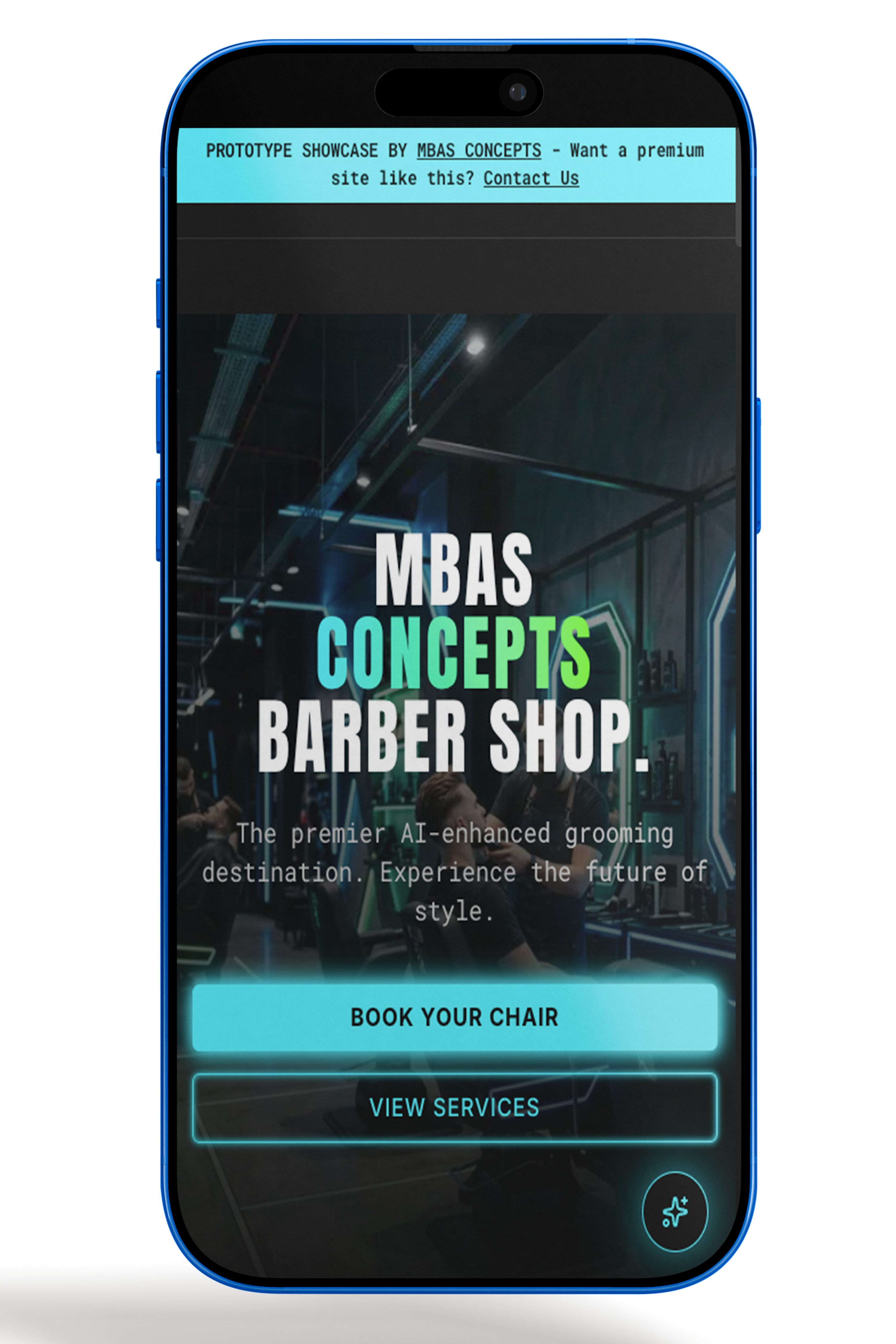 MBAS Concepts Barber Shop phone preview
